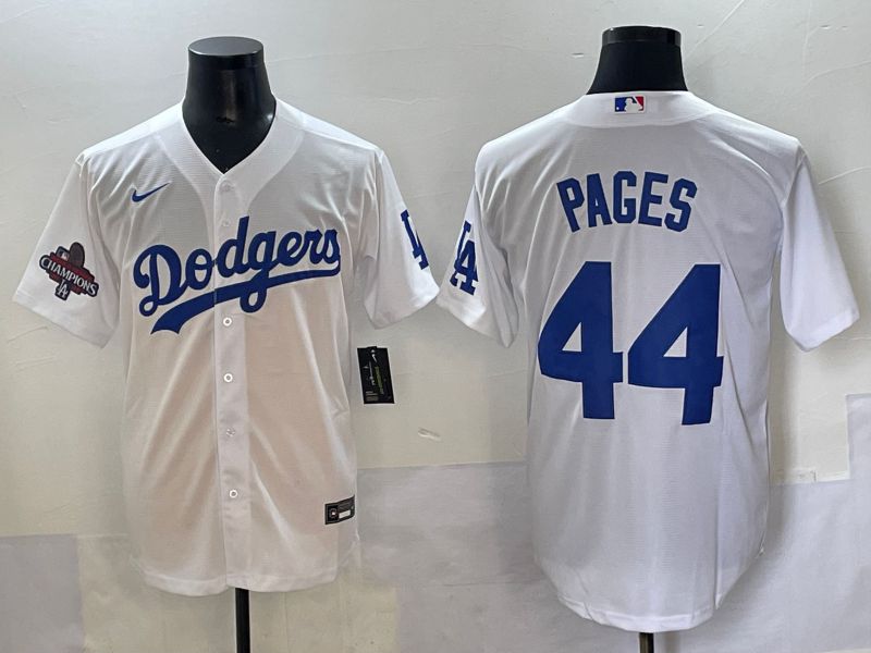 Men 2025 Los Angeles Angels #44 Pages White Game Nike MLB Jersey style 5->los angeles angels->MLB Jersey